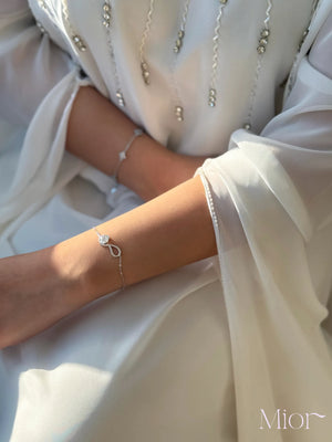Infinity Charm Bracelet – Elegant  Silver Bracelet Symbolizing Eternal Love