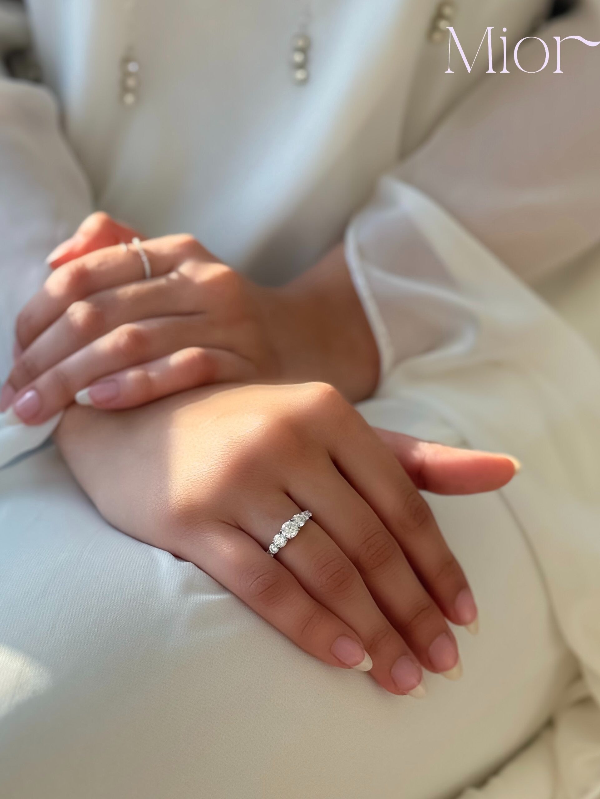 Silver Half Eternity Ring – Elegant Sterling Silver Zircon Ring